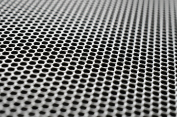 Abstract metal pattern grid hole structure