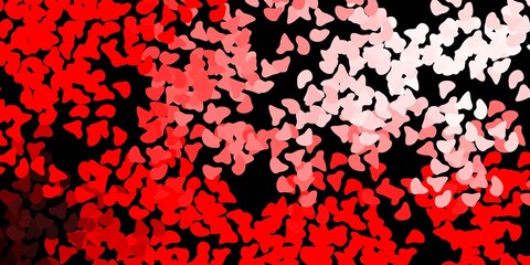 Dark orange vector pattern with abstract shapes.