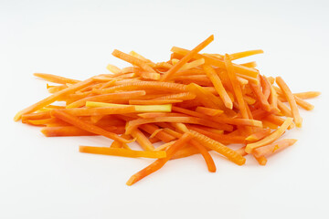 Peeled and Chopped Raw Papaya ready to cook