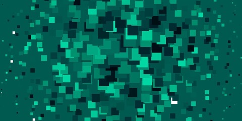 Light Green vector pattern in square style. New abstract illustration with rectangular shapes. Pattern for business booklets, leaflets
