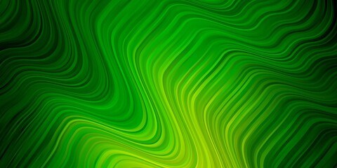 Light Green vector pattern with curves. Bright sample with colorful bent lines, shapes. Pattern for business booklets, leaflets