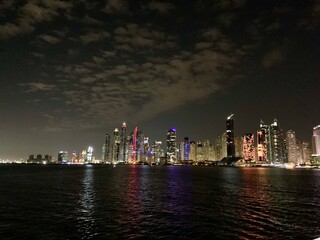 Obraz premium Dubai creek view of the city. Cityscape.