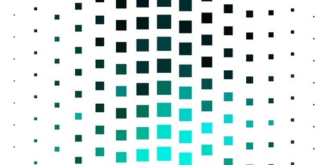 Light Blue, Green vector pattern in square style. Colorful illustration with gradient rectangles and squares. Design for your business promotion.