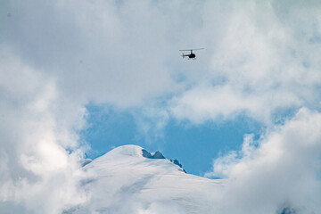 Massif du Mont-Blanc depuis le col du Joly