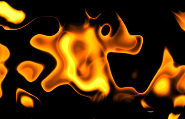 fireflames on black background 
