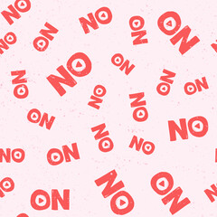 Seamless pattern Online word for social media content. Vector hand drawn illustration design. 