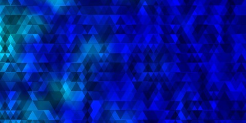 Light BLUE vector template with lines, triangles.