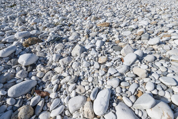 Stones on a riverbed