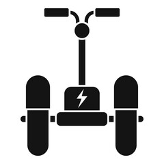 Electric scooter icon. Simple illustration of electric scooter vector icon for web design isolated on white background