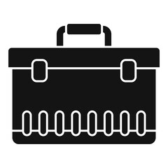 Car tool box icon. Simple illustration of car tool box vector icon for web design isolated on white background