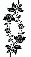 flower motif design element