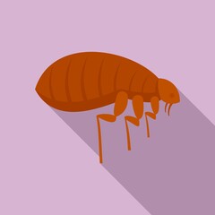 Parasite bug icon. Flat illustration of parasite bug vector icon for web design