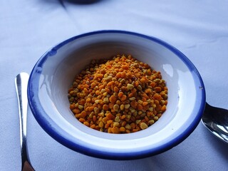 Desayuno saludable, slow food, polen de abejas