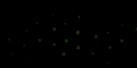 Dark green, yellow vector template with flu signs.