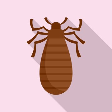Pest bug icon. Flat illustration of pest bug vector icon for web design