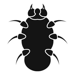 Danger bug icon. Simple illustration of danger bug vector icon for web design isolated on white background