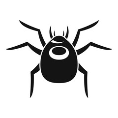 Spider forest bug icon. Simple illustration of spider forest bug vector icon for web design isolated on white background