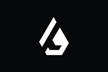 Minimal Innovative Initial AG logo and GA logo. Letter AG GA creative elegant Monogram. Premium Business logo icon. White color on black background - obrazy, fototapety, plakaty