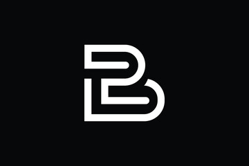 Minimal Innovative Initial BD logo and DB logo. Letter B creative elegant Monogram. Premium Business logo icon. White color on black background