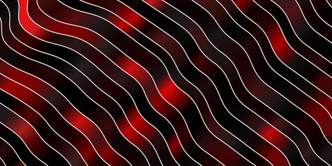 Dark Red vector pattern with curves. Illustration in abstract style with gradient curved.  Pattern for ads, commercials.