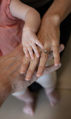 family holding hands