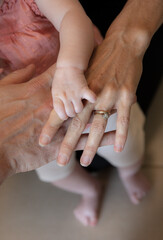 family holding hands
