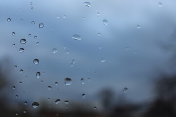 rain drops on window