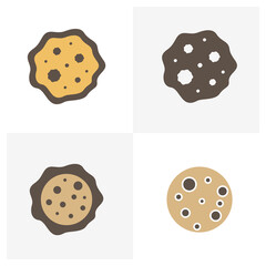 Set of Cookies Logo Design Vector Template, Icon Symbol, Creative design concepts