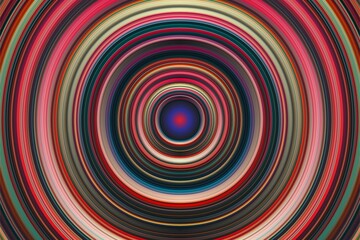 Abstract 3d circle illustration background with curvy colorful and glowing lines