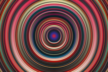 Abstract 3d circle illustration background with curvy colorful and glowing lines