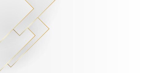 Abstract white grey and gold lines on light silver background modern design. Vector illustration for presentation design