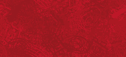 Grunge red. Abstract seamless background. The texture is repetitive. Template for printing on fabric, paper, wrapper. A chaotic backdrop of graffiti