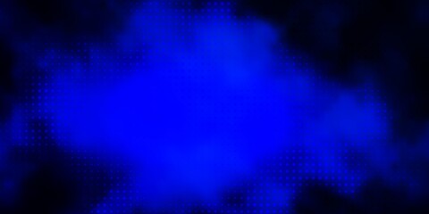 Dark BLUE vector layout with circles. Abstract colorful disks on simple gradient background. Pattern for wallpapers, curtains.