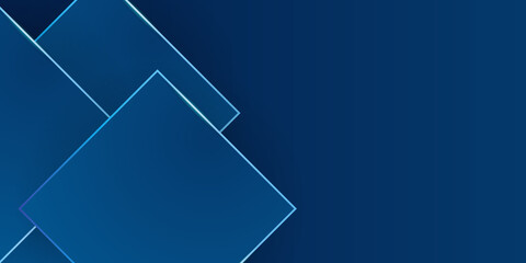 Abstract white and blue lines presentation background