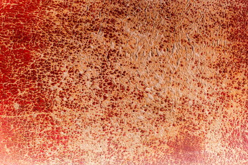 The background blur of the pattern on the old sandbag,