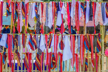 Rainbow ribbons and various symbols Which represents the celebration of the LGBTQ Pride Parades and...