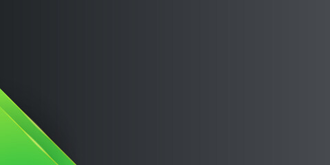 Modern black and green abstract vector presentation background with place for your text