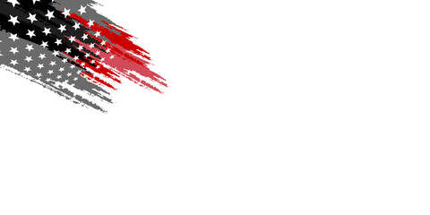 Red black grey gray vector red background with brushes flag