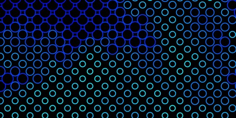 Fototapeta na wymiar Dark BLUE vector texture with circles. Abstract illustration with colorful spots in nature style. Design for your commercials.
