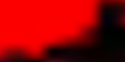 Dark red, yellow vector blur background.