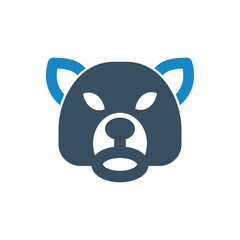 Bear market stock market icon