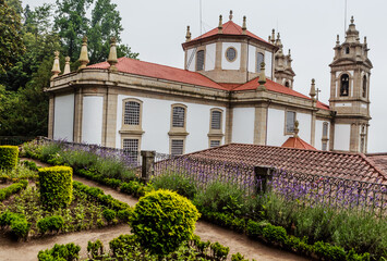 Bom Jesus do Monte Sanctuary in Braga, Portugal. One of the famous Portuguese sanctuaries. Baroque architecture.