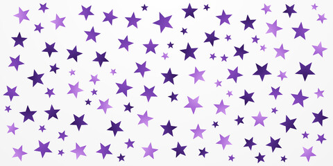 Purple white star pattern background for wide banner. Vector illustration design for presentation, banner, cover, web, flyer, card, poster, wallpaper, texture, slide, magazine, and powerpoint.