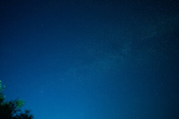 Starry sky on a clear summer night.