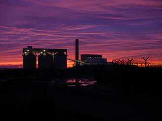 Sunrise over Power Station
