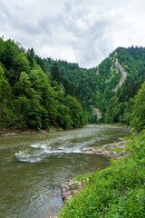 Dunajec river in Pieniny mountains - Poland