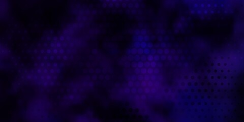 Dark Purple vector template with circles. Abstract colorful disks on simple gradient background. Design for your commercials.