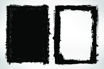 Grunge distressed frames.Grunge backgrounds.