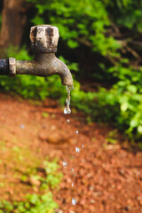 water flowing from the tap