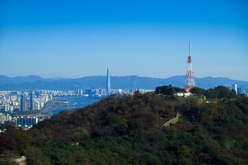 Fototapeta na wymiar 韓国 ソウル 南山からの景色